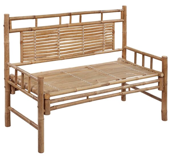 Bambusz kerti pad párnával 120 cm
