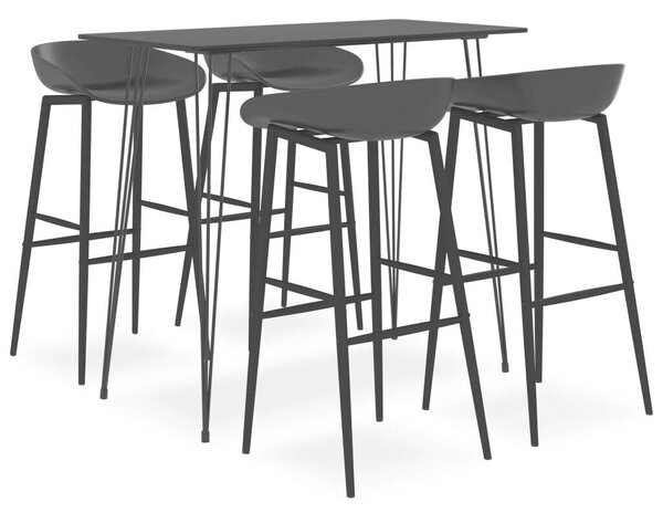 5 részes fekete bárszett