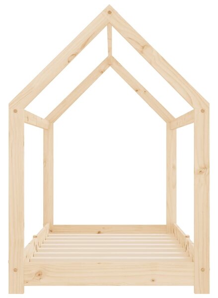 Tömör fenyőfa gyerekágy-keret 70 x 140 cm