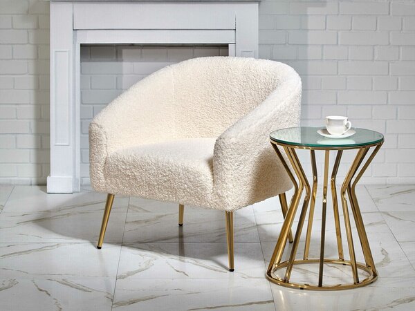 Fotel Houston 1325, Kárpit, 78x77x67cm, Aranysárga, Krém