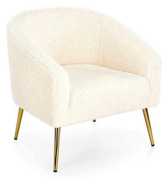 Fotel Houston 1325, Kárpit, 78x77x67cm, Aranysárga, Krém