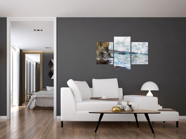 Kép - Zátony, akvarell (90x60 cm)