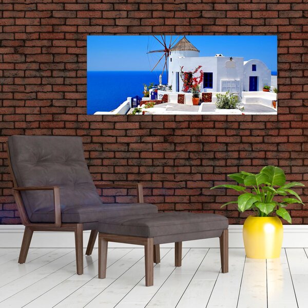 Kép - Kis ház Görögországban (120x50 cm)