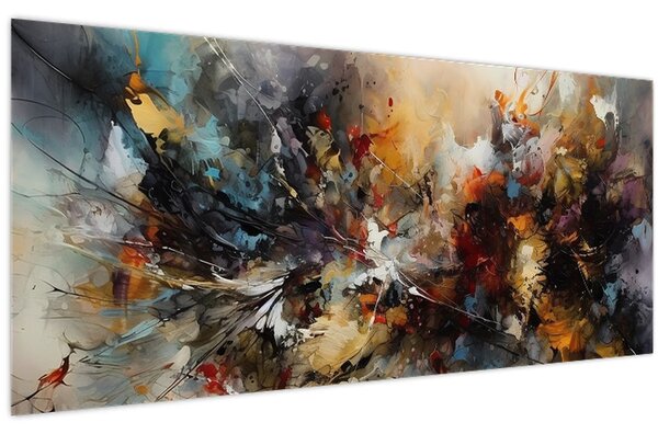 Kép - Absztrakt grafika (120x50 cm)