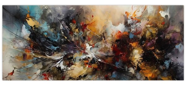 Kép - Absztrakt grafika (120x50 cm)