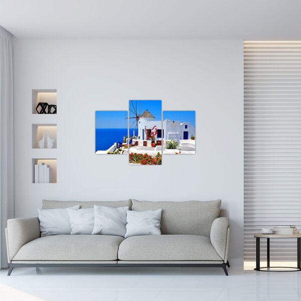 Kép - Kis ház Görögországban (90x60 cm)