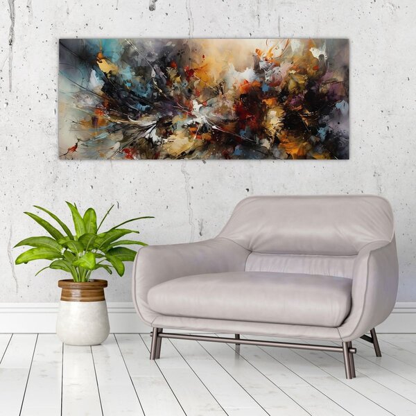 Kép - Absztrakt grafika (120x50 cm)