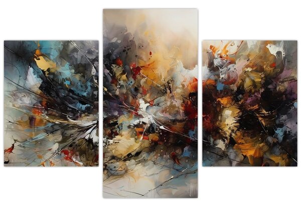 Kép - Absztrakt grafika (90x60 cm)