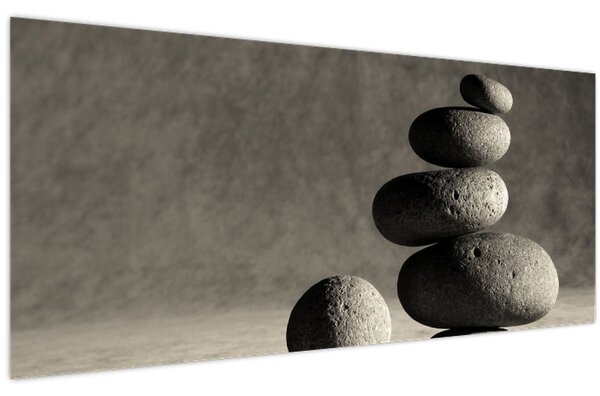 Kép - Szürke kövek (120x50 cm)
