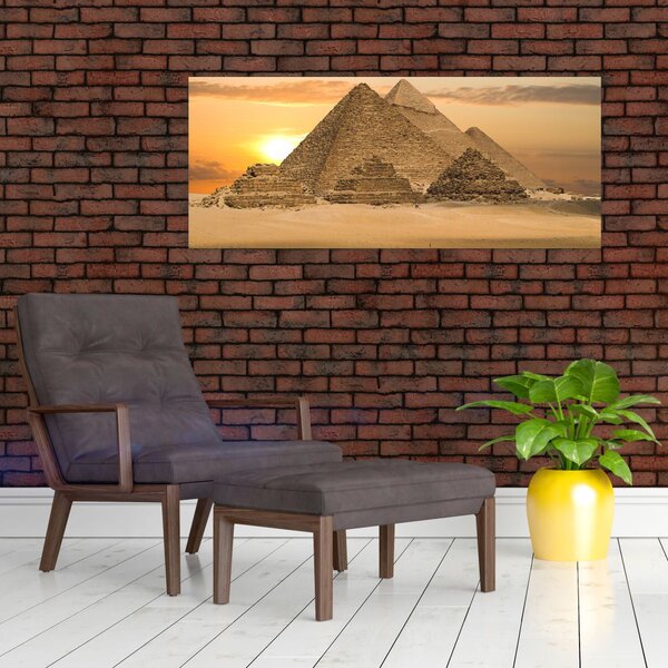 Kép - Piramisok (120x50 cm)