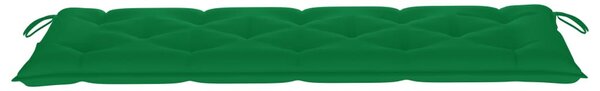 Tömör tíkfa rakásolható kerti pad párnával 159 cm