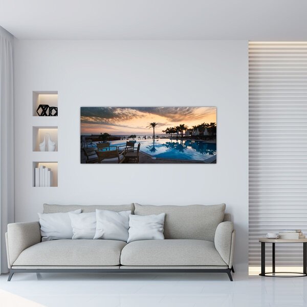 Kép - Üdülőhely a tengerparton (120x50 cm)