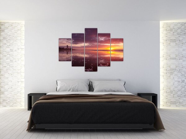 Kép - Strand naplementében (150x105 cm)