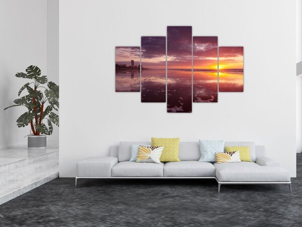 Kép - Strand naplementében (150x105 cm)