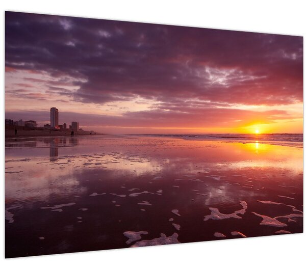 Kép - Strand naplementében (90x60 cm)