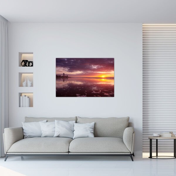 Kép - Strand naplementében (90x60 cm)