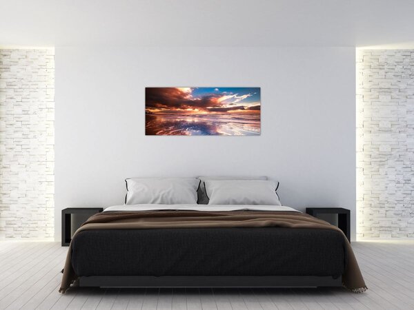 Kép - Esti strand (120x50 cm)