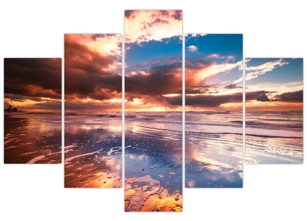 Kép - Esti strand (150x105 cm)