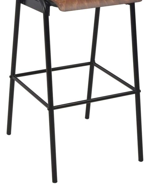 Bárszék szett - 4 db - Modern - Barna/Fekete
