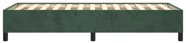 VIDAXL Bársony Ágykeret - Sötétzöld - 80x200 cm
