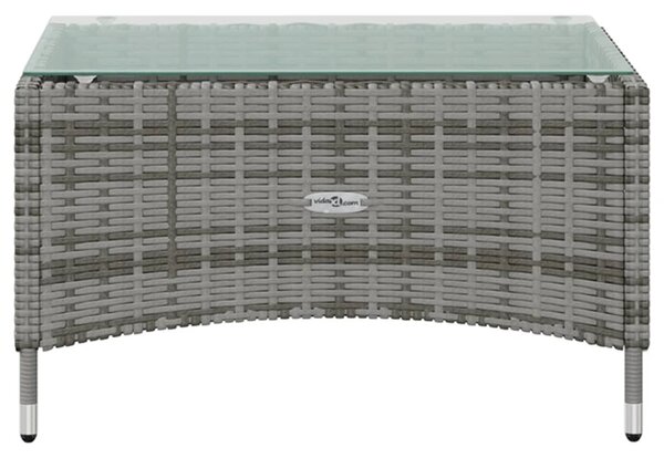 16 részes szürke polyrattan kerti ülőgarnitúra párnákkal