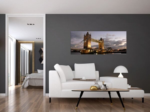 Kép - Tower Bridge éjszaka (120x50 cm)