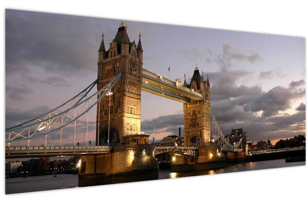 Kép - Tower Bridge éjszaka (120x50 cm)