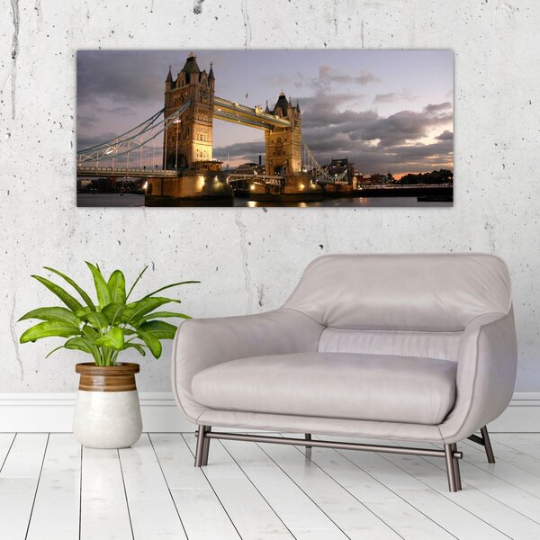 Kép - Tower Bridge éjszaka (120x50 cm)