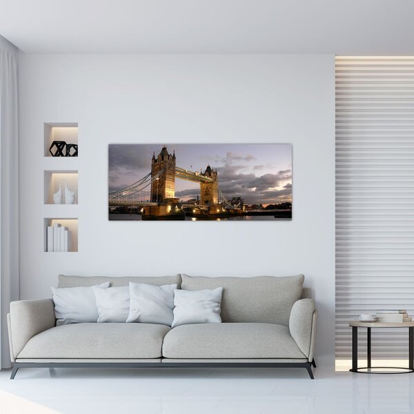 Kép - Tower Bridge éjszaka (120x50 cm)