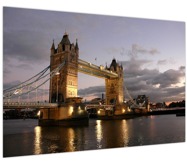 Kép - Tower Bridge éjszaka (90x60 cm)