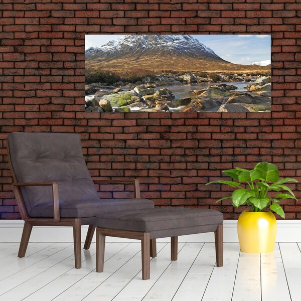 Kép - Hegy a folyóval (120x50 cm)