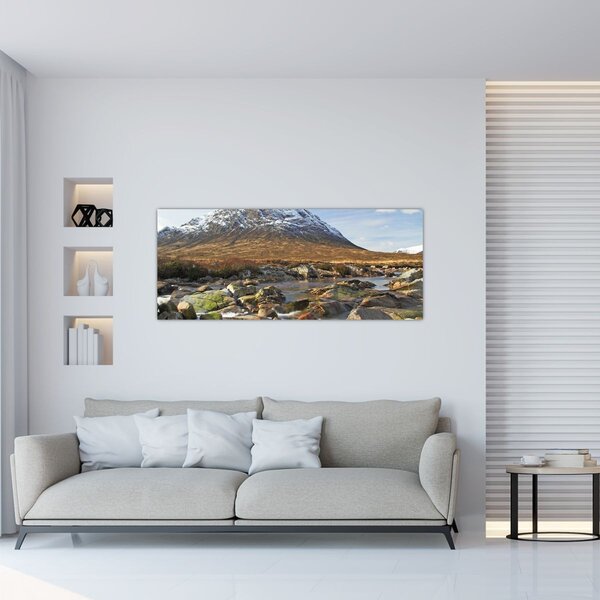 Kép - Hegy a folyóval (120x50 cm)