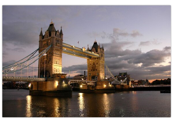 Kép - Tower Bridge éjszaka (90x60 cm)