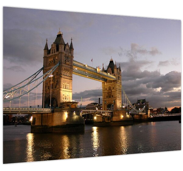 Kép - Tower Bridge éjszaka (70x50 cm)