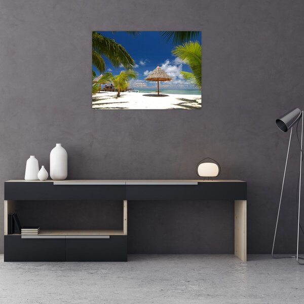 Kép - Fehér homokos strand (70x50 cm)