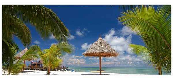 Kép - Fehér homokos strand (120x50 cm)