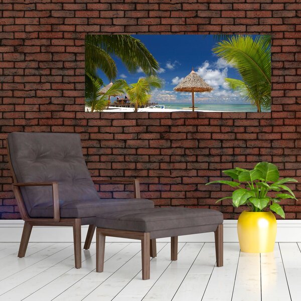 Kép - Fehér homokos strand (120x50 cm)