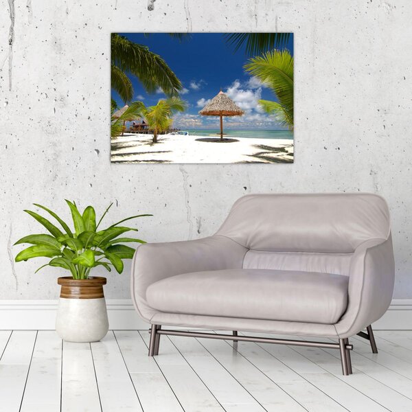 Kép - Fehér homokos strand (70x50 cm)