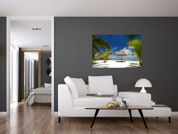 Kép - Fehér homokos strand (90x60 cm)