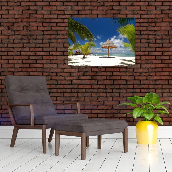Kép - Fehér homokos strand (70x50 cm)