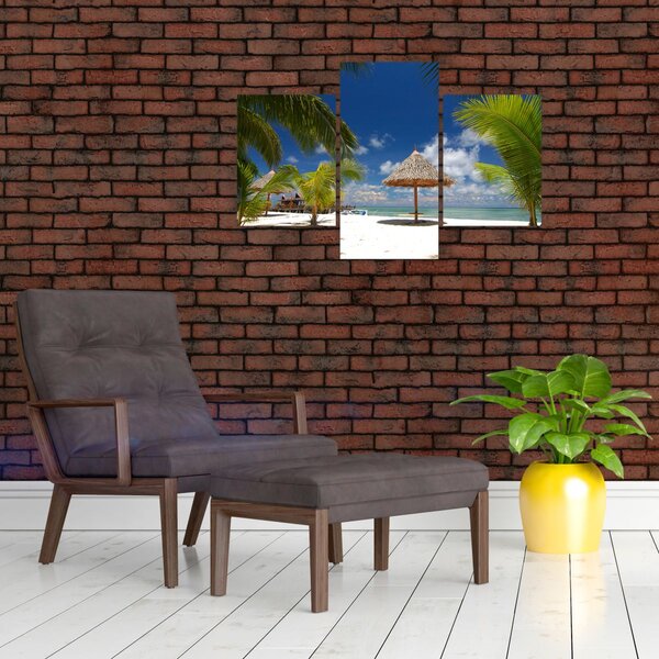 Kép - Fehér homokos strand (90x60 cm)