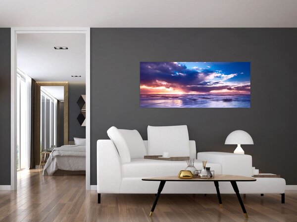 Kép - Naplemente a tengerparton (120x50 cm)