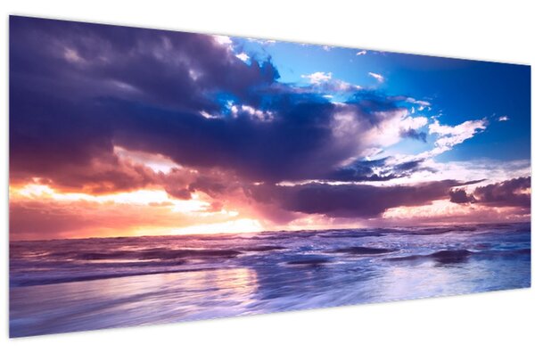 Kép - Naplemente a tengerparton (120x50 cm)