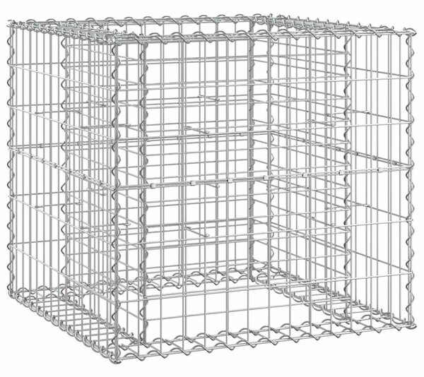 Tömör fenyőfa kerti pad gabion kosárral