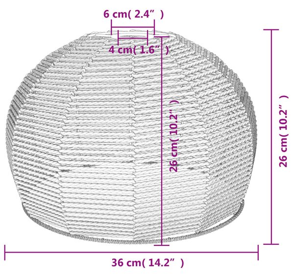 Vas és papír mennyezeti lámpaernyő Ø36 x 26 cm