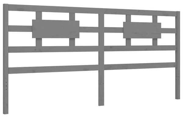 VidaXL Tömörfa Ágykeret - Fejtámlával - 200x200 cm