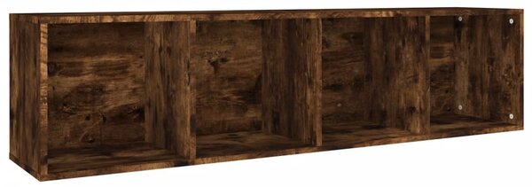 Füstös tölgy színű szerelt fa könyv-/TV-szekrény 36x30x143 cm
