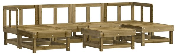 7 részes impregnált fenyőfa kerti ülőgarnitúra