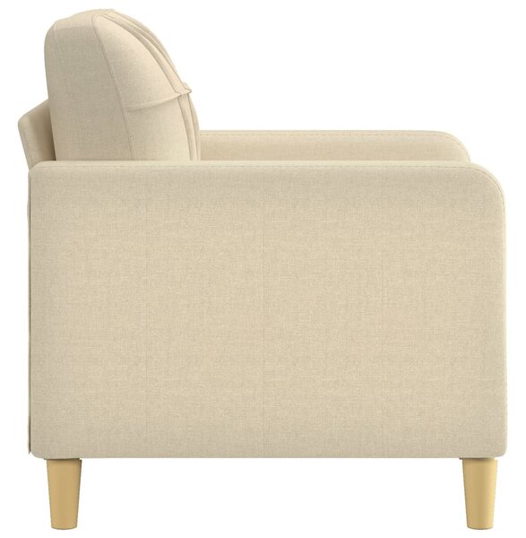 Krémszínű szövet kanapéfotel 60 cm