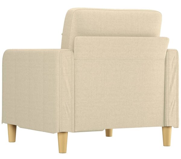 Krémszínű szövet kanapéfotel 60 cm